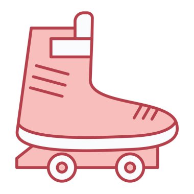 Paten ikonu. Web tasarımı için kaykay vektör simgelerinin özet çizimi