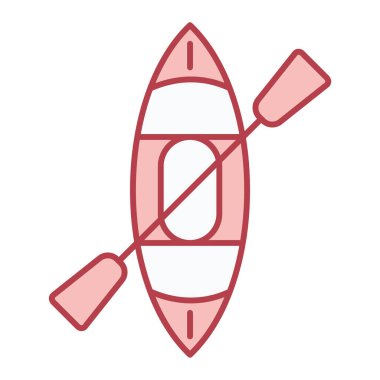 Vektör Kürek Teknesi Tasarımı Simgesi Tasarımı