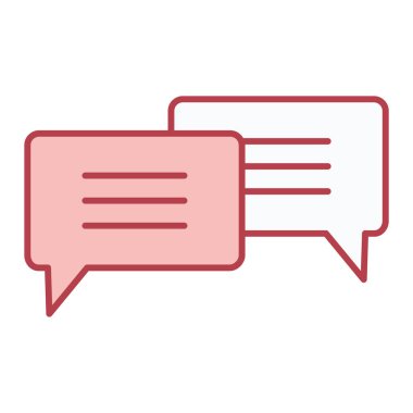 Sohbet kabarcığı vektör illüstrasyonu