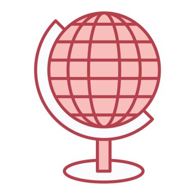 Küresel simge vektör illüstrasyonu