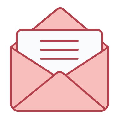 zarf e- posta simgesi vektör illüstrasyonu