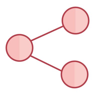 Paylaş. Web simgesi basit illüstrasyon