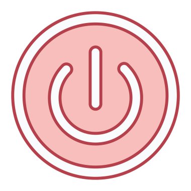 Güç düğmesi simgesi. vektör illüstrasyonu