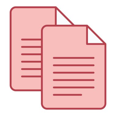 Belge. Web simgesi basit illüstrasyon