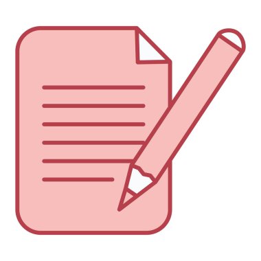 Belge. Web simgesi basit illüstrasyon