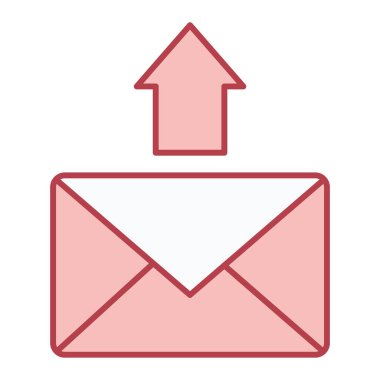 zarf e- posta simgesi vektör illüstrasyon grafik tasarımı