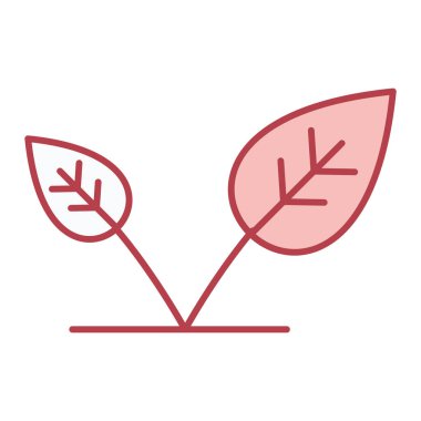 Yaprak ikonu vektör illüstrasyonu