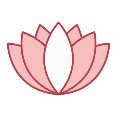 Nilüfer çiçeği ikonu vektör illüstrasyon grafik tasarımı