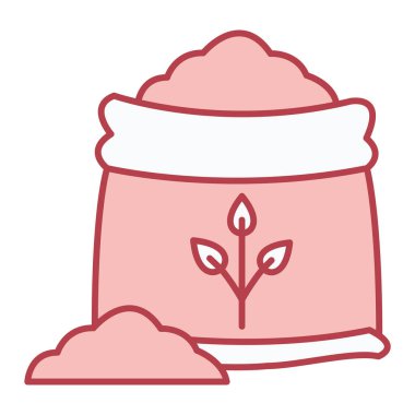 Yapraklı bitki ve vektör illüstrasyon tasarımı