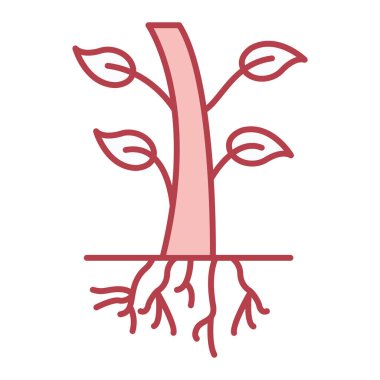 ağaç simgesi vektör illüstrasyonu