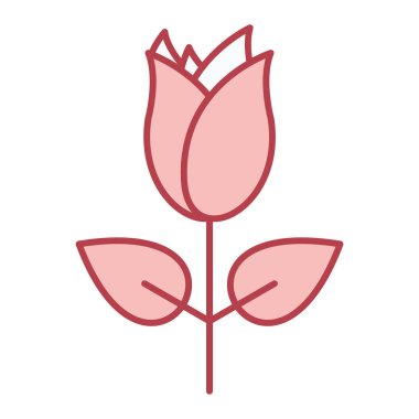 çiçek simgesi vektör illüstrasyonu