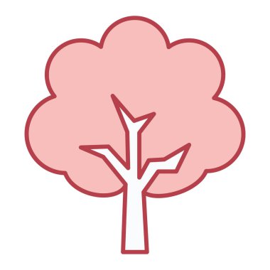 Yaprak ikonu vektör illüstrasyon tasarımı olan ağaç