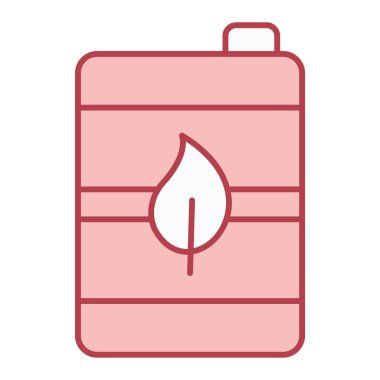 Bir gaz kabı simgesinin vektör illüstrasyonu