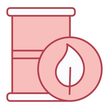 Petrol varili ikonu. Web için gaz yakıcı vektör simgelerinin özet çizimi