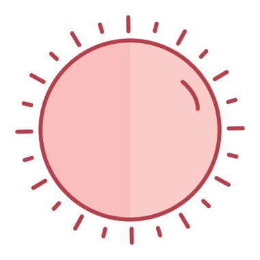 Güneş Simgesi Vektör illüstrasyonu