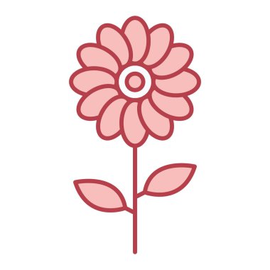 çiçek simgesi vektör illüstrasyonu