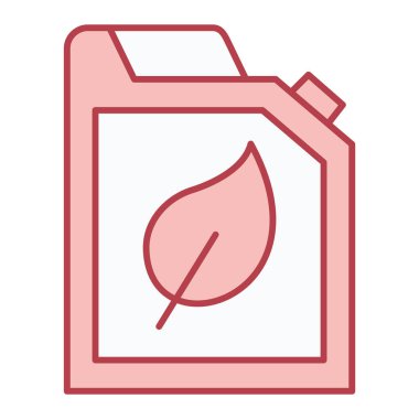 Bir bitki simgesinin vektör illüstrasyonu