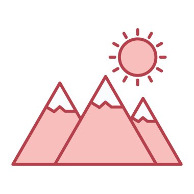 Dağlar Moda Biçiminde Ayrı Arkaplan