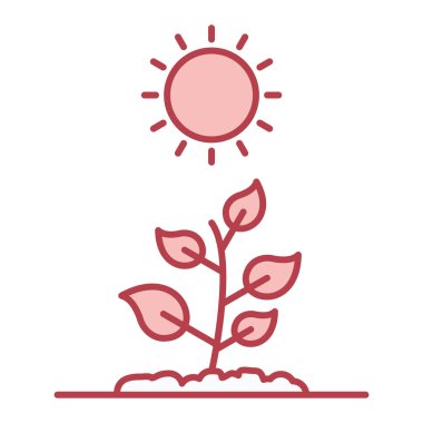 çiçek simgesi vektör illüstrasyonu