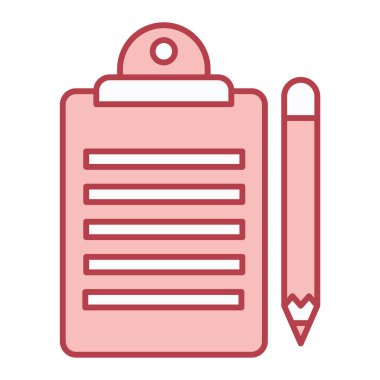 Kontrol listesi simgesi vektör illüstrasyonu