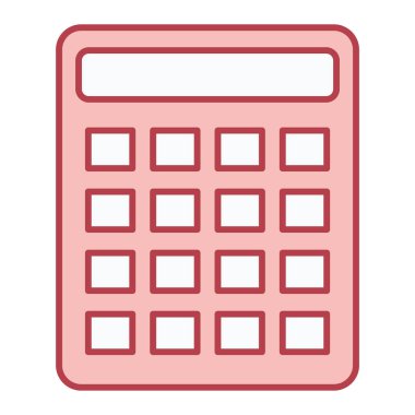 Hesap makinesi simgesi. Web için iş hesaplama vektör simgelerinin basit illüstrasyonu