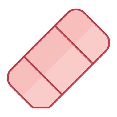 Yapıştırıcının izole edilmiş tek bir simgesinin vektör çizimi