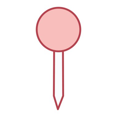 İğne simgesi. Web için kalem vektör simgelerinin özet çizimi