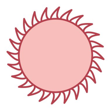 Güneş ikonu. Web için güneş paneli vektör simgelerinin düz çizimi