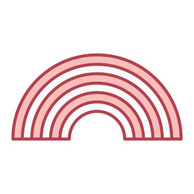 gökkuşağı simgesi vektör illüstrasyonu