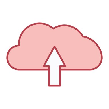 bulut indirme ikon vektör çizimi tasarımı