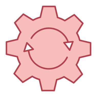 Teçhizat Web simgesi basit illüstrasyon