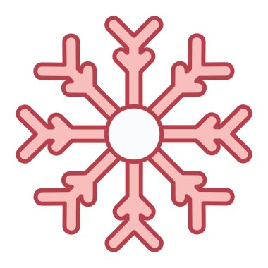 kar Tanesi simgesi vektör çizimi