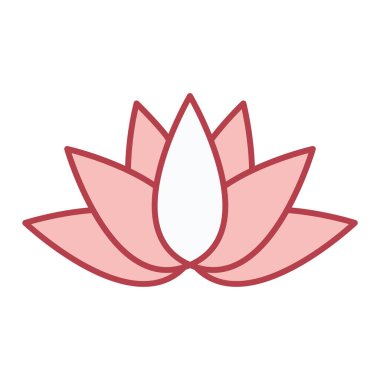 Nilüfer çiçeği ikonu vektör illüstrasyon tasarımı