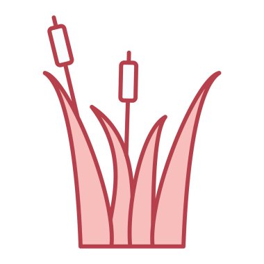 Lale bitkisi ikonu vektör illüstrasyon tasarımı