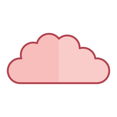 Bulut hesaplama simgesi vektör illüstrasyonu