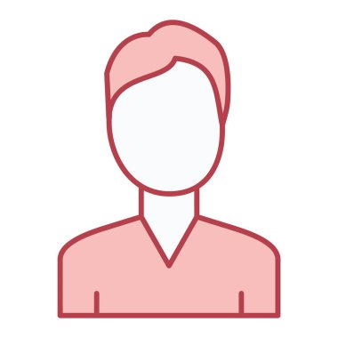 Avatar kişi simgesi vektör illüstrasyon grafik tasarımı