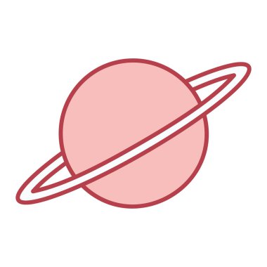 uzay gezegeni simgesi, vektör illüstrasyonu