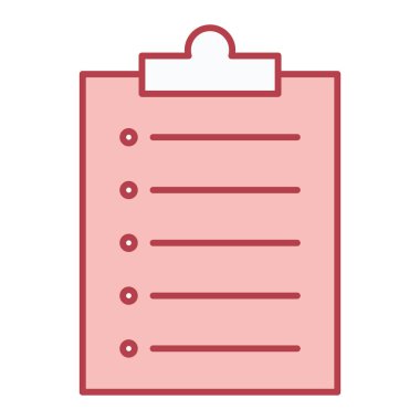 Kontrol listesi. Web simgesi basit illüstrasyon