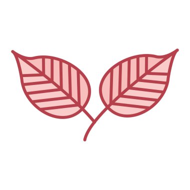 Yaprak ikonu vektör illüstrasyonu
