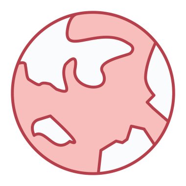 Dünya gezegeni. Basit resimleme