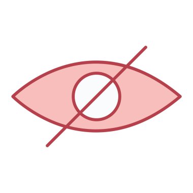 Göz simgesi vektör illüstrasyonu