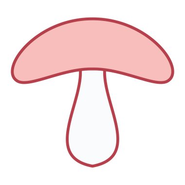 mantar simgesi vektör illüstrasyonu