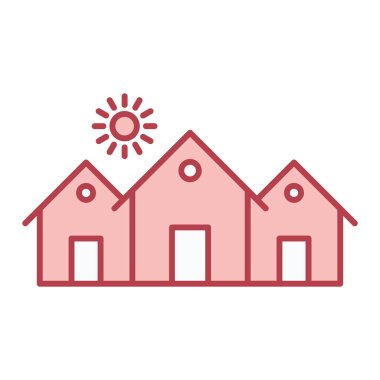 ev simgesi vektör illüstrasyonu