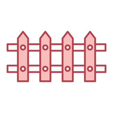 Çit simgesi. vektör illüstrasyonu