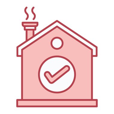 ev vektörü ince çizgi simgesi