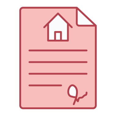 Emlakçı simgesi vektör illüstrasyonu