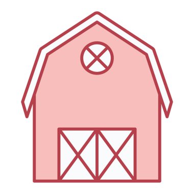 ahır evi simgesi vektör illüstrasyon tasarımı