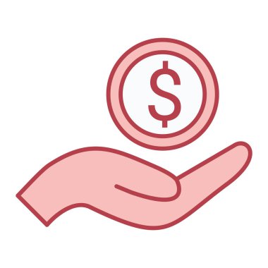 para vektörü renk simgesi