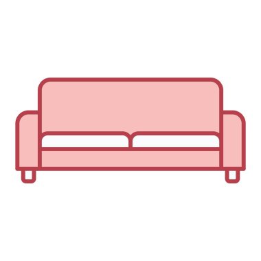 kanepe ikonu vektör illüstrasyonu
