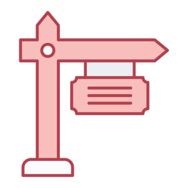 Trafik işareti simgesinin vektör illüstrasyonu